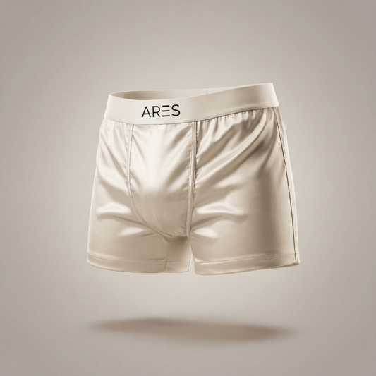 Premium-Seidenboxershorts | Ganztägiger Komfort Weiß (NEU)