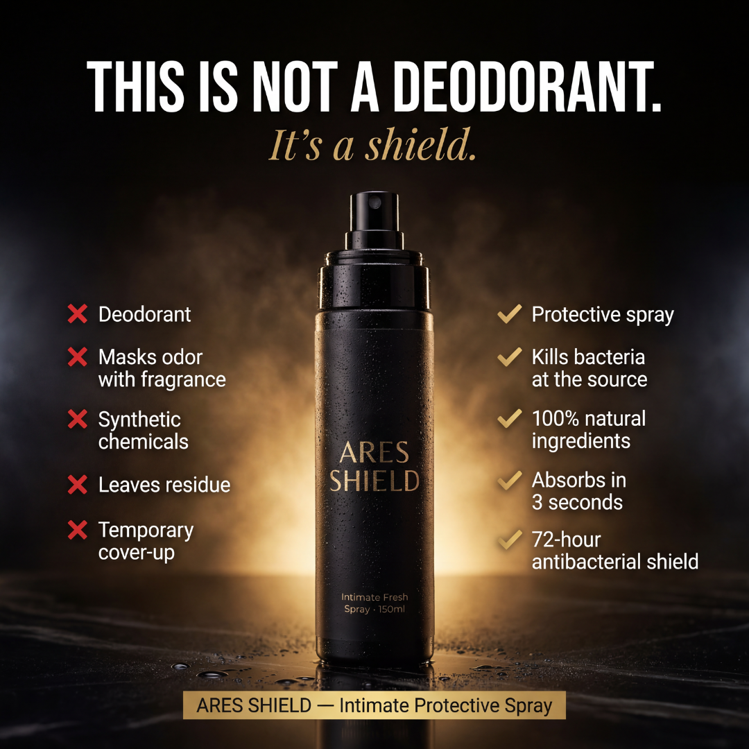 Ares Shield - Antibacterial Intimate Protective Spray for Men