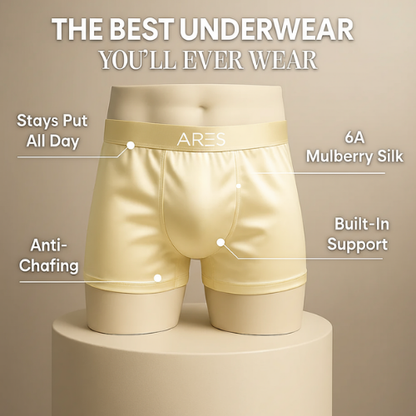 Hochwertige Seiden-Boxershorts | Ganztägiger Tragekomfort