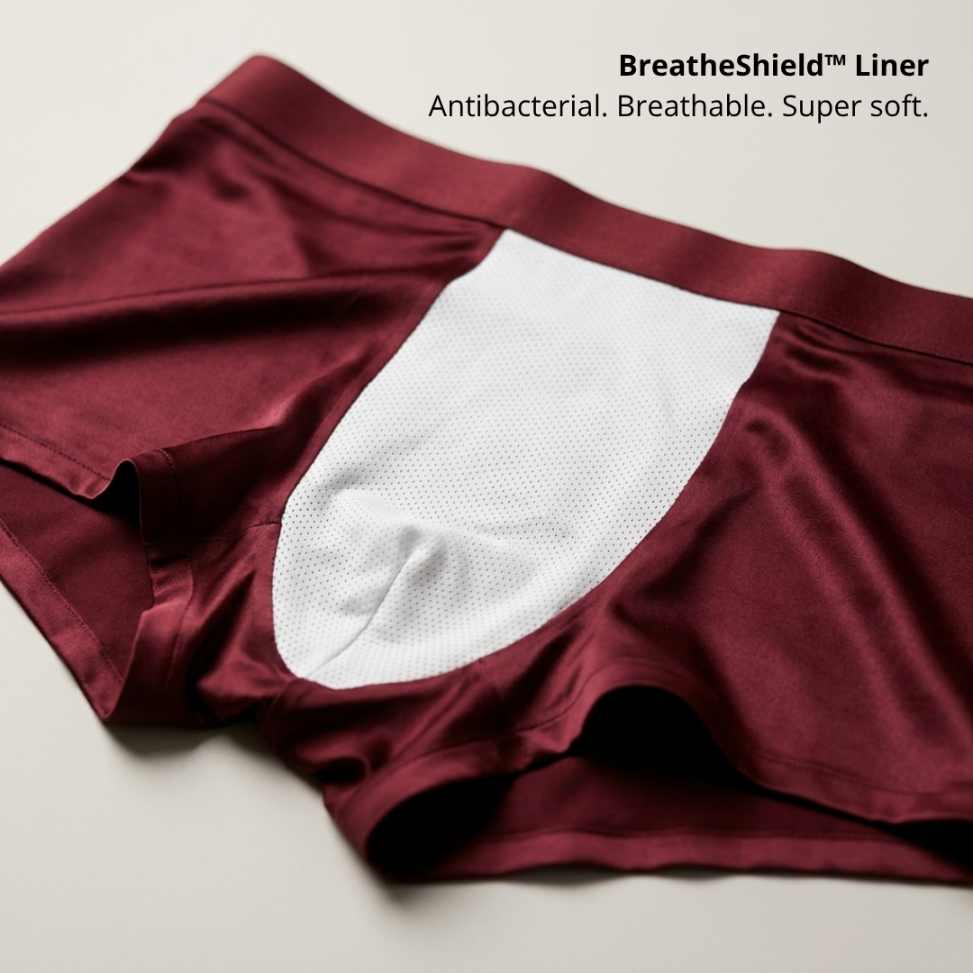 Ares Seidenboxershorts | Ganztägiger Komfort (Neue Farben)