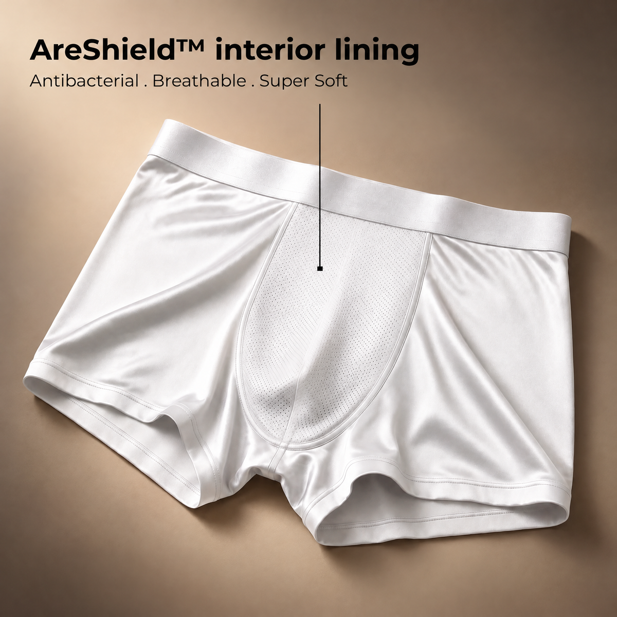 Ares Seiden-Boxershorts | Ganztägiger Komfort (Weiße Edition)